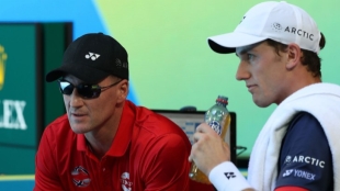 Christian Ruud es el padre y entrenador de Casper, una de las figuras del circuito. Foto: Getty