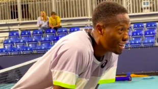 Christopher Eubanks no se puede creer lo que está haciendo en Miami. Fuente: Tennis.com