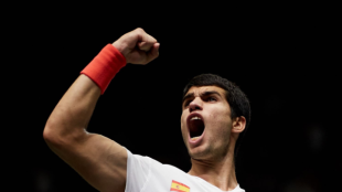 Carlos Alcaraz en la Copa Davis 2022. Foto: Getty