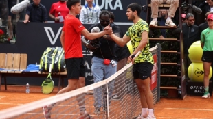 Las 3 claves que explican la derrota de Alcaraz ante Marozsan en Roma. Foto: Getty