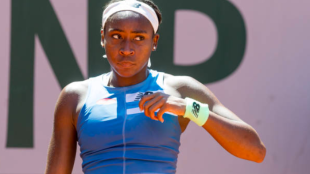 Coco Gauff hablando alto en Roland Garros. Fuente: Getty
