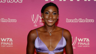 Coco Gauff en la gala de las WTA Finals 2022. Foto: Getty
