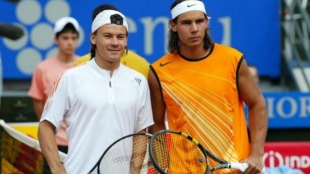 Guillermo Coria y Rafa Nadal. Fuente: Getty