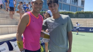 Dani Vallejo junto a Rafa Nadal. Fuente: IG @danivallejo8