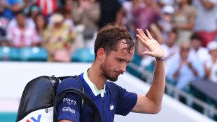 Daniil Medvedev en el Miami Open 2022. Foto: Getty