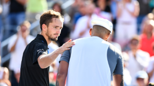 Daniil Medvedev, halagos a Nick Kyrgios. Foto: gettyimages
