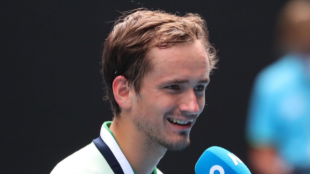 Daniil Medvedev en el Open de Australia. Foto: Getty