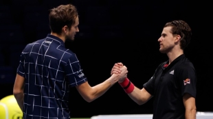 Thiem valoró el trabajo de Medvedev. Foto: Getty