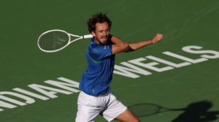 Daniil Medvedev en Indian Wells 2023. Foto: Getty