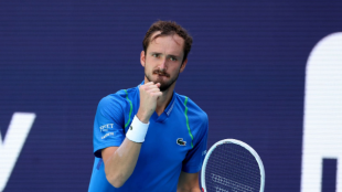 Daniil Medvedev en el Miami Open 2023. Foto: Getty