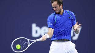 Daniil Medvedev en el Miami Open 2023. Foto: getty