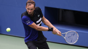 Daniil Medvedev gana a Andrey Rublev en US Open 2020. Foto: gettyimages