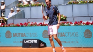 Daniil Medvedev, en su partido ante Shevchenko. Foto: Getty