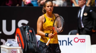 Daria Kasatkina, tras ganar su partido ante Lesia Tsurenko