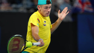 Alex de Miñaur, durante la ATP Cup. Fuente: Getty