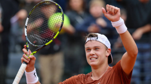 Holger Rune en el Masters 1000 de Roma. Foto: getty