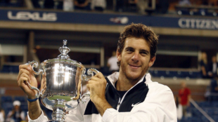 Del Potro en el US Open de 2009. Foto: Getty
