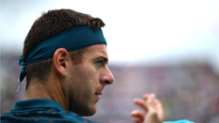 del Potro, en su último duelo oficial. Fuente: Getty