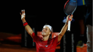 Diego Schwartzman habla tras ganar a Denis Shapovalov en Roma 2020. Foto: gettyimages