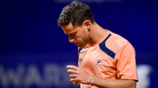 Diego Schwartzman, desolado ante derrota en Buenos Aires. Foto: gettyimages