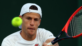 Diego Schwartzman en Wimbledon 2023. Foto: Getty