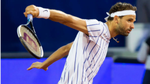 Dimitrov, durante el Adria Tour. Fuente: Getty