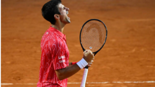 Novak Djokovic celebra el título en Roma. Fuente: Getty
