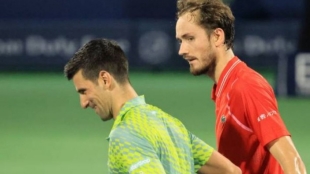 Medvedev: "Ganar a Djokovic es un sueño hecho realidad". Foto: Getty