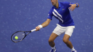 Djokovic golpea en su debut en Nueva York. Fuente: Getty