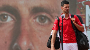 Novak Djokovic, tras ganar en Belgrado. Fuente: Getty