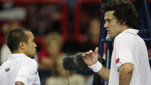 Hicham Arazi y Younes El Aynaoui. Fuente: Getty