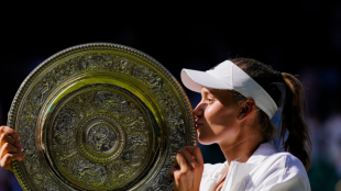 Elena Rybakina en Wimbledon 2022. Foto: Getty
