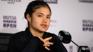 Emma Raducanu en el Mutua Madrid Open 2022. Foto: getty