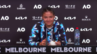 Emma Raducanu durante el Media Day del Open de Australia 2023. Foto: Getty