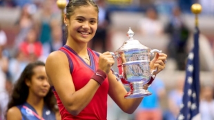Emma Raducanu, primera británica en ganar un 'major' desde 1977. Foto: Getty