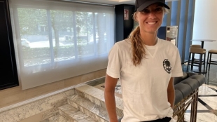 Arantxa Rus en el hotel oficial del WTA 125K de Valencia. Fuente: Punto de Break