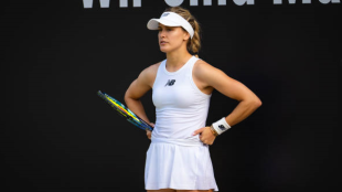 Eugenie Bouchard en el WTA de Berlín 2023. Foto: getty