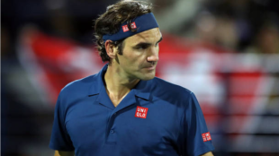 Roger Federer en el último torneo de Dubai. Fuente: Getty
