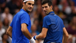 Roger Federer habla de Novak Djokovic. Foto: gettyimages