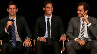 Djokovic, Nadal y Federer. Foto: Getty Images