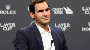 Roger Federer en rueda de prensa. Fuente: Getty.