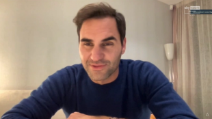 Roger Federer, en conversación con Sky. Fuente: @enricomariariva