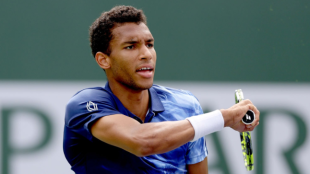 Felix Auger-Aliassime en el Miami Open 2023. Foto: Getty