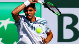 Filip Krajinovic en Indian Wells. Fuente: Getty