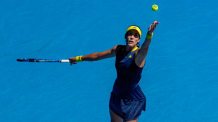 Garbiñe Muguruza en Australia. Foto: Getty