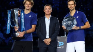 Andrea Gaudenzi en la entrega de premios de las ATP Finals 2021. Foto: Getty