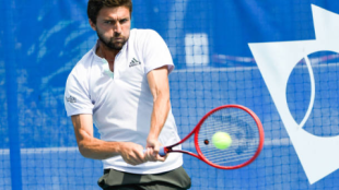 Gilles Simon, durante el Challenger Elite de la FFT. Fuente: Getty