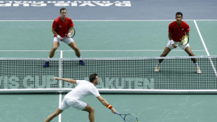 Martínez y Granollers caen en un final apretado. Fuente: Getty.