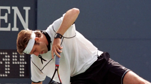 Greg Rusedski en el US Open 1997. Foto: Getty