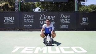 Guido Andreozzi campeón del Challenger de Temuco. Foto: Instagram Guido Andreozzi